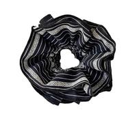 Chouchou carré Foulard carré rayé rétro, bandeau for cheveux, gros intestin féminin, Design de Niche, sens du tempérament(Color4)
