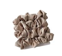 Chouchou Cheveux Femme 3/4/5 PCS Elastic Bands Elegant Solid Color Satin Pleated Scrunchies Woman Strong Ponytail Hair Ties Accessories pour Accessoires(Color9-4PCS)