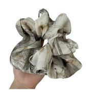 Chouchou Cheveux Femme Chouchous en satin, tissu peint à l'huile, duveteux, tie-dye, très élastiques, simples, rétro, accessoires for cheveux(Color2)