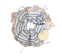 Chouchou classique avec nœud en dentelle extensible pour femmes, adolescentes, filles