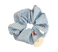Chouchou classique avec nœud en dentelle extensible pour femmes, adolescentes, filles