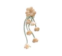 Chouchou élastique pour cheveux, chouchou, avec bandeaux transparents, pompons en corde, embellissement, accessoire floral élégant pour cheveux