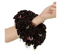 Chouchou élastique torsadé pour femme musulmane - Hijab écharpe couvre-chef pour turban et accessoires bandana (E)