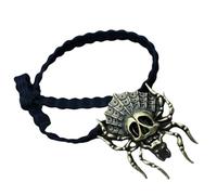 Chouchou en corde à cheveux en forme de tête de mort pour femme 3D punk vintage pour adolescentes et filles