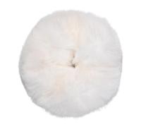 Chouchou en fourrure épais et large pour femme - Élégant - Pour queue de cheval