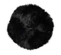 Chouchou en fourrure épaisse et large pour femme - Élastique pour queue de cheval