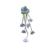 Chouchou en maille - Tulipes - Fleurs et pompons fluides - Motif floral