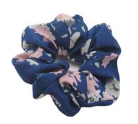 Chouchou en mousseline de soie for femmes, accessoires for cheveux de filles, bandes élastiques for cheveux, élastique for cheveux extensible(Navy)