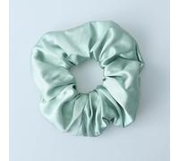 Chouchou en soie - 6 cm - Grand élastique - Bandeau de luxe - Bleu 2