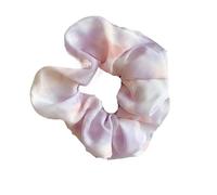 Chouchou en soie de couleur vive for femme, élastique for cheveux, teinture par nouage, 1 pièce, accessoire for cheveux vintage(Purple)