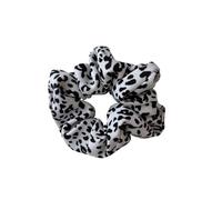 Chouchou En Tissu Chouchous en tissu léopard, élastiques à cheveux for femmes et filles, velours côtelé pois zèbre, attaches for queue de cheval(Leopard white)