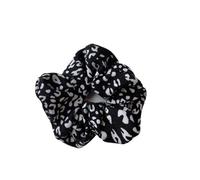 Chouchou En Tissu Chouchous en tissu léopard, élastiques à cheveux for femmes et filles, velours côtelé pois zèbre, attaches for queue de cheval(Leopard black)
