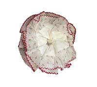 Chouchou épais surdimensionné en dentelle pour femme avec corde à cheveux