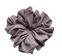 Chouchou Gros chouchous en mousseline de soie for femmes, 2 pièces, bandes élastiques caoutchouc, accessoires assortis Hijab(Light Coffee)