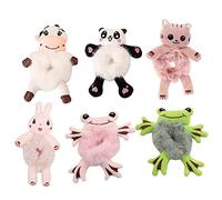 Chouchou mignon en forme de grenouille panda lapin en peluche élastique pour cheveux queue de cheval accessoires en caoutchouc