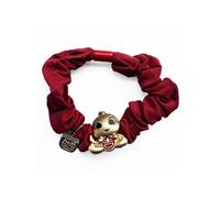 Chouchou pour Cheveux en Satin Porte Bonheur Serpent Souriant Ji Rouge