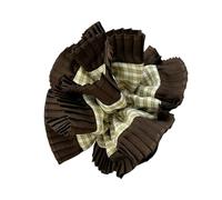 Chouchou surdimensionné en dentelle - Élastique à cheveux épais - Pour femme