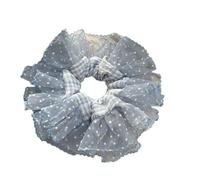 Chouchous 1 chouchou à gros pois en dentelle, élégant et surdimensionné, maille, for queue de cheval