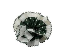 Chouchous à cheveux avec bordure en dentelle pour femmes et filles à pois élastiques esthétiques surdimensionnés pour un usage quotidien
