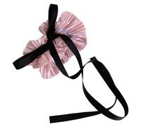 Chouchous à cheveux avec nœud à volants pour femmes et filles, support pour queue de cheval, corde élastique pour cheveux, chouchous à cheveux