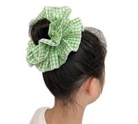 Chouchous à cheveux élastiques surdimensionnés avec bordure en dentelle - Cordes à cheveux souples - Accessoires de cheveux pour filles