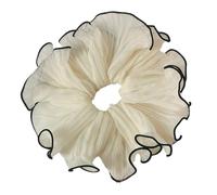 Chouchous à cheveux froncés, épais et surdimensionné, élégant avec corde à cheveux, chouchou pour femme