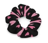 Chouchous à cheveux roses avec ruban rose, symbole de sensibilisation au cancer du sein. Élastiques doux et élastiques qui n'abîment pas les cheveux, adaptés aux cheveux épais et fins. Accessoires pou