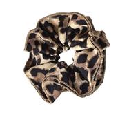 Chouchous à cheveux surdimensionnés avec imprimé léopards, chouchou élastique, postiches épais, chignon et décoration de cheveux pour femme