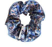Chouchous à motif floral à carreaux pour cheveux avec nœud ruban français pour queue de cheval - Accessoire polyvalent pour cheveux (1)