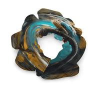 Chouchous à motifs de pluie et de chants d'oiseaux relaxants - Accessoires pour cheveux colorés, élastiques pour queue de cheval adaptés aux cheveux épais et fins, conception sans abîmer les cheveux