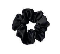 Chouchous À Pois Pour Femmes 2pcs 11cm Cute Dot Satin Scrunchies Bands For Women Girls Hair Ring Rope Ornament Hair Accessories(Black)