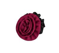 Chouchous À Pois Pour Femmes 2pcs Vintage Polka Dot Rose Flower Band Exquisite High Elastic Red Rose Ponytail Hair Rope Ball Head Hair Accessoires(Color 4)