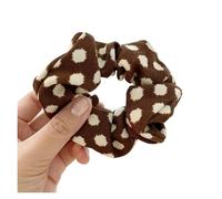 Chouchous À Pois Pour Femmes Leopard Scrunchies Zebra Pattern Hair Rope Women Girls Dot Hair Ties Ponytail Holder Elastic Hair Band Lady Rubber Band(227-Coffee-21)