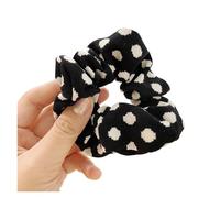 Chouchous À Pois Pour Femmes Leopard Scrunchies Zebra Pattern Hair Rope Women Girls Dot Hair Ties Ponytail Holder Elastic Hair Band Lady Rubber Band(227-black-21)