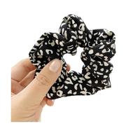 Chouchous À Pois Pour Femmes Leopard Scrunchies Zebra Pattern Hair Rope Women Girls Dot Hair Ties Ponytail Holder Elastic Hair Band Lady Rubber Band(227-black-23)