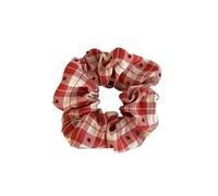 Chouchous À Pois Pour Femmes Polka Dot White Red Scrunchies Girls Hair Ties Ropes Women Low Ponytail Holder Large Elastic Hair Bands(Red)