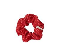 Chouchous À Pois Pour Femmes Red Festive Cute Dot Scrunchies Women Girls Elastic Hair Rubber Bands Accessories Tie Hair Ring Rope Headdress Headwear(Labeled)