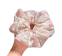 Chouchous À Pois Pour Femmes Scrunchies For Girls Elastic Hair Rubber Bands Women Large Hair Tie Black Hair Ring Rope Hairbands Headdress(Red)