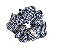 Chouchous À Pois Pour Femmes Sea Blue Polka Dot Scrunchies Gilrs Floral Plaid Hair Ties Ropes Women Sweet Versatile Rubber Bands(Blue)