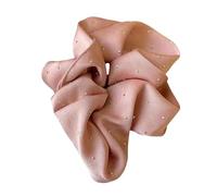 Chouchous chatoyants avec bande en tissu doux pour femme, accessoire de queue de cheval tendance, accessoires légers