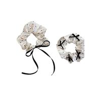 Chouchous Cheveux Chouchou en satin à pois, grand nœud papillon, style rétro français, for chignon Pour la femme