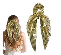 Chouchous Cheveux Nœud à Paillettes - attache queue de cheval chic,élastiques sans casse,pour filles, femmes, épouses, danseuses, artistes, anniversaire, fêtes, mariage, vacances, gym, sport, yoga, co