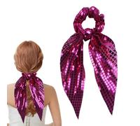 Chouchous Cheveux Nœud à Paillettes,Attache Queue de Cheval Scintillante,Élastiques à Cheveux | pour Femmes Dames Danseuses Artistes Vacances Salle de Sport Entraînement Cours de Yoga École