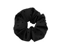 Chouchous coréens en tissu avec nœud papillon pour femmes et filles - Accessoires élastiques à cheveux - Anneau à cheveux - Corde à cheveux - Noir