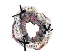 Chouchous élastiques à cheveux avec bordure en dentelle pour chignon - Grand chouchou élégant - Pour femme