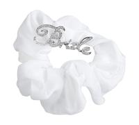 Chouchous élastiques à cheveux avec lettres en strass pour chignon ou cérémonie de mariage