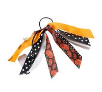 Chouchous élastiques à cheveux longs en ruban pour queue de cheval d'Halloween - Potiron - Élastiques pour cheveux pour tresses , queues de cheval