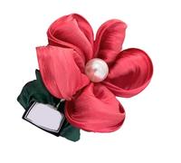 Chouchous élastiques à fleurs élégants pour femme - Grandes perles florales - Ajoute une touche de mode à votre look