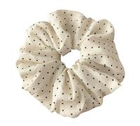 Chouchous élastiques à pois français en tissu doux et respirant pour queue de cheval, accessoire de mode pour femmes, enfants