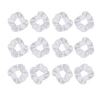 Chouchous élastiques blancs pour femme et fille, pour teinture par nœuds, fournitures de cheveux, chouchous pour queue de cheval pour filles